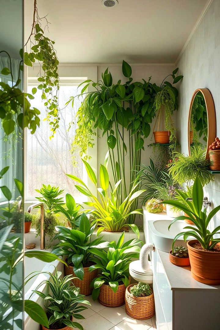 Indoor Plant Oasis - 22 Green Bathroom Ideas