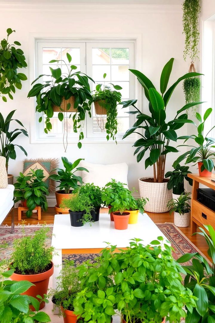 Indoor Plants Integration - 22 Green Living Room Ideas