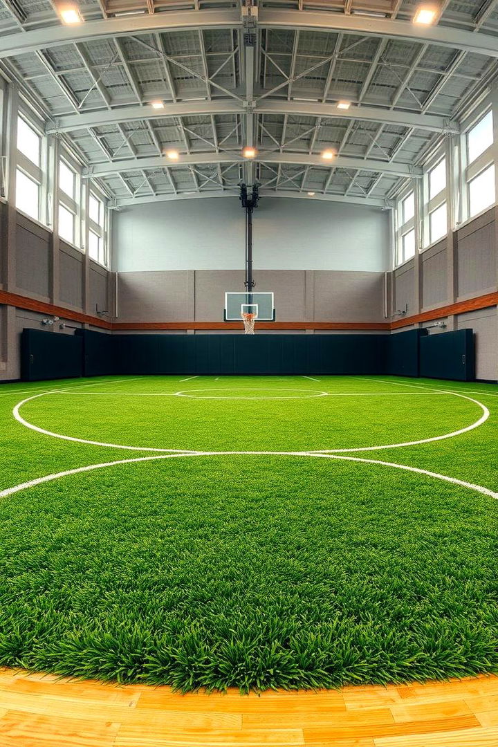 Indoor Turf Flooring - 22 basketball room decor ideas