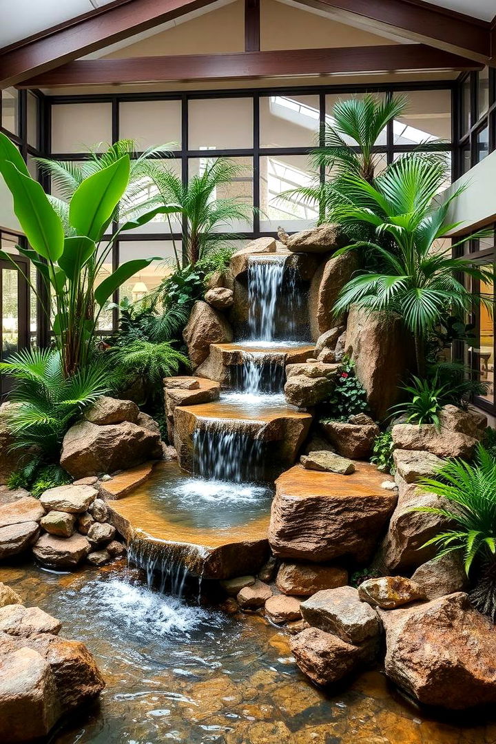 Indoor Water Feature Meditation Oasis - 22 meditation room ideas