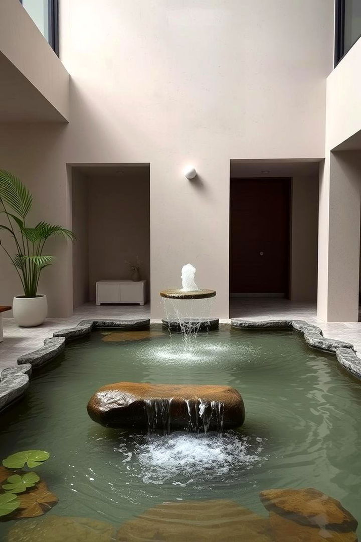 Indoor Water Features - 22 Earthy Living Room Decor Ideas