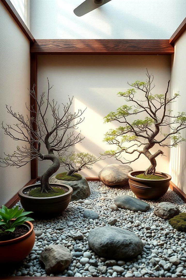 Indoor Zen Garden Living - 22 Asian Living Room Ideas