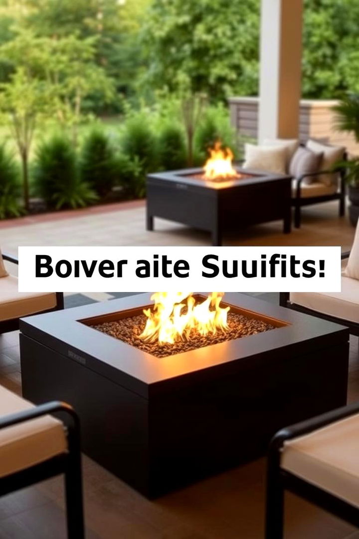 IndoorOutdoor Convertible Square Fire Pit - 22 Square Fire Pit Ideas