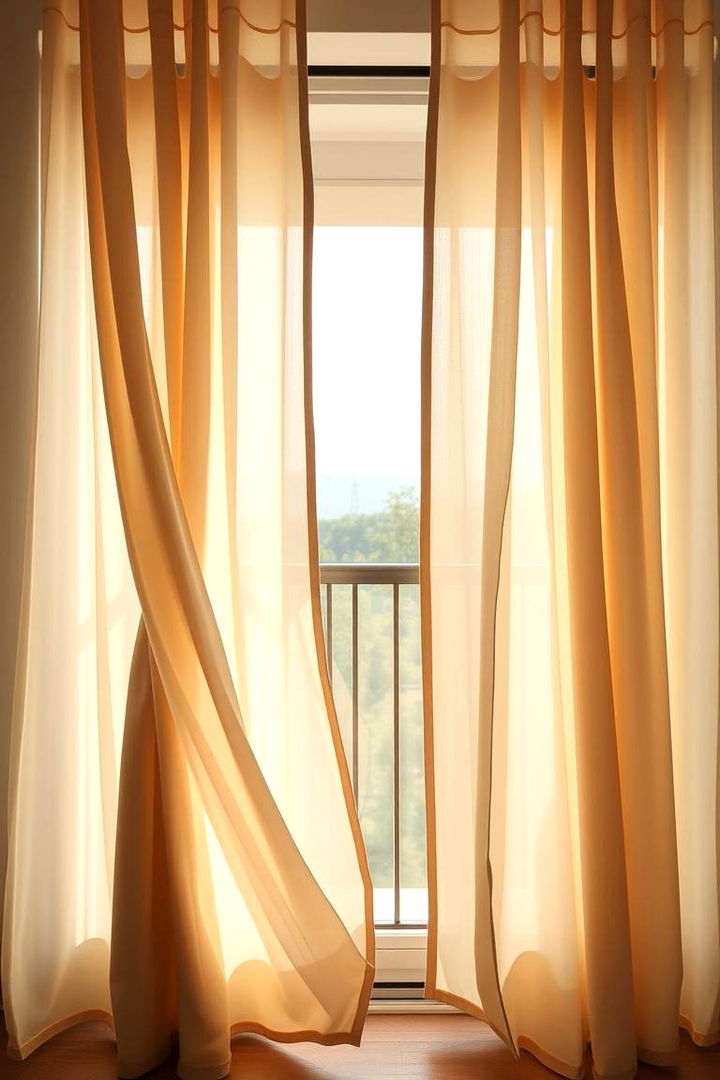 IndoorOutdoor Curtains for Soft Elegance - 22 Balcony Shade Ideas