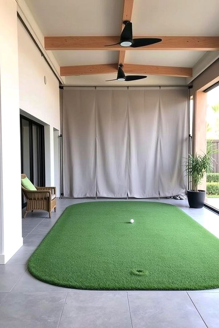 IndoorOutdoor Hybrid Putting Green - 22 Backyard Putting Green Ideas