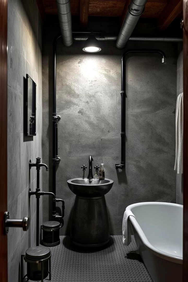 Industrial Accents in Barn Settings - 22 Barndominium Bathroom Ideas