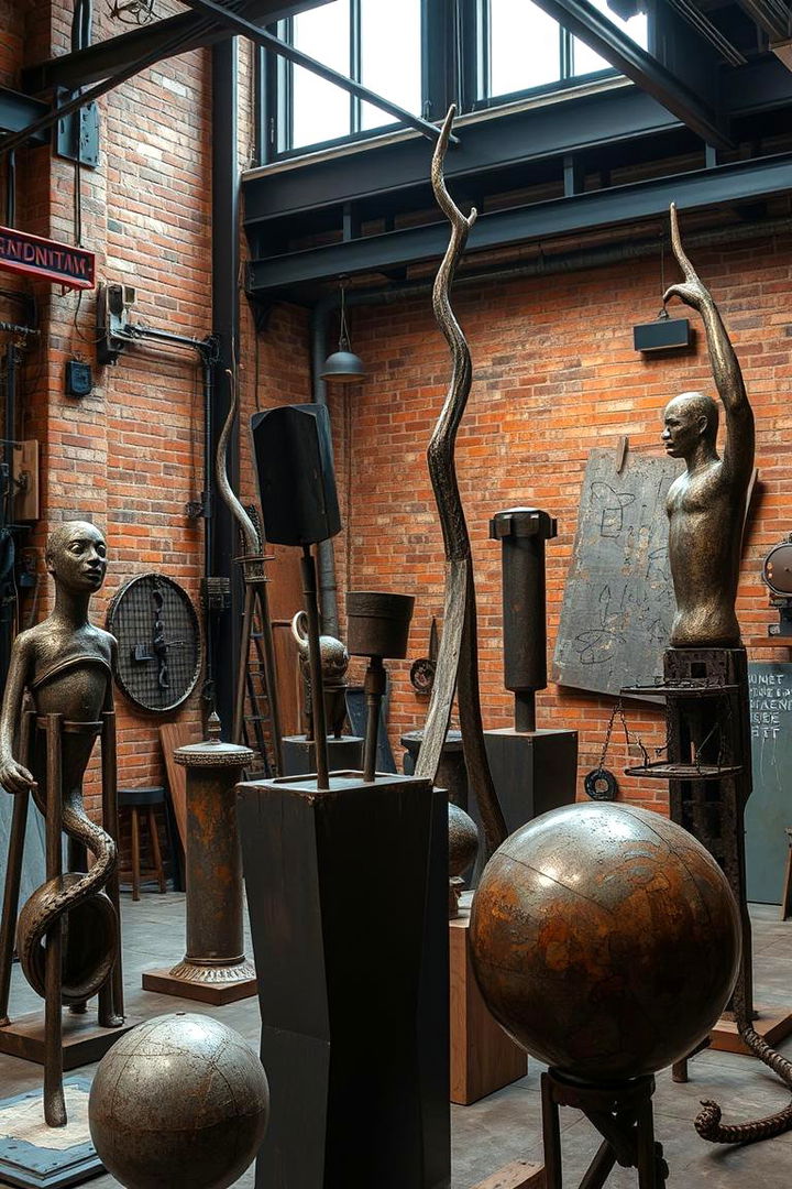 Industrial Art Installations - 22 Industrial Interior Design Style Ideas