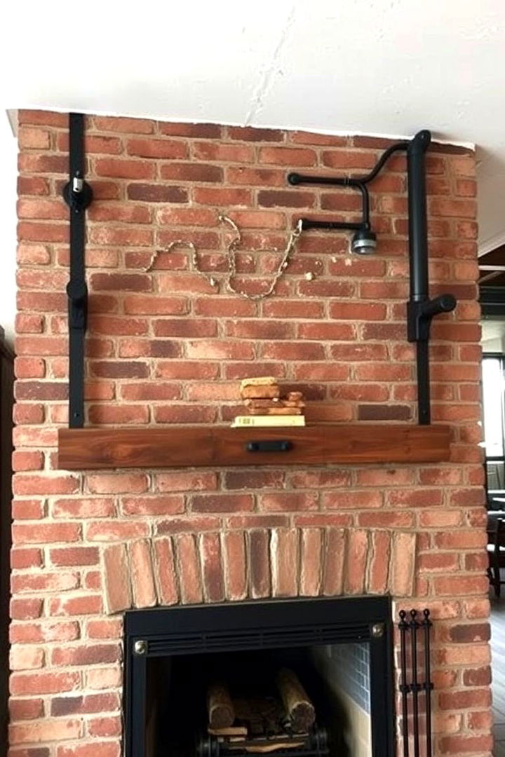 Industrial Brick Elegance - 22 Brick Fireplace Ideas