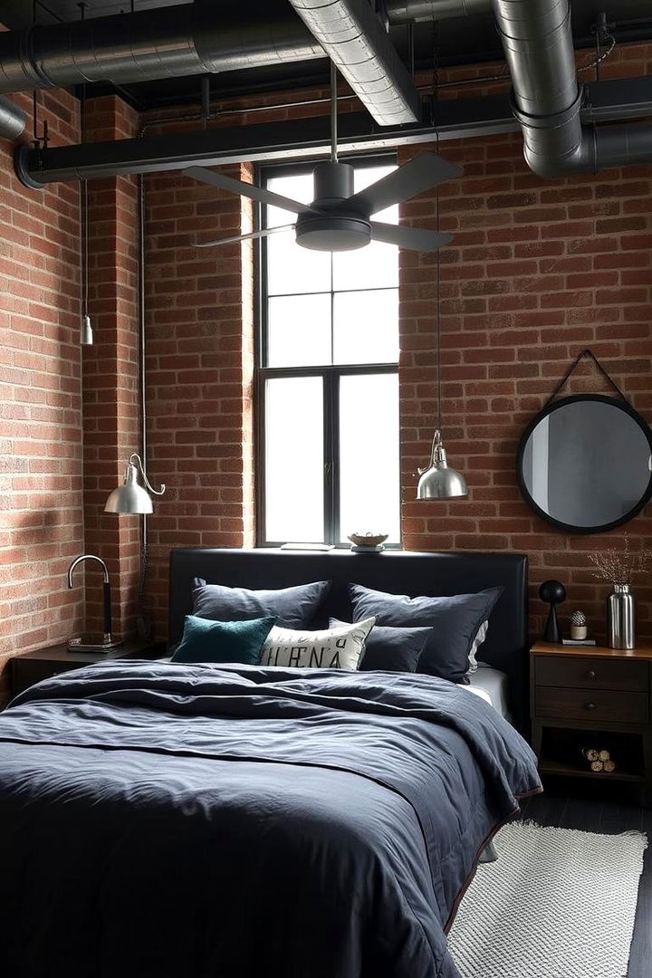 Industrial Charm with Charcoal - 22 Charcoal Bedroom Ideas