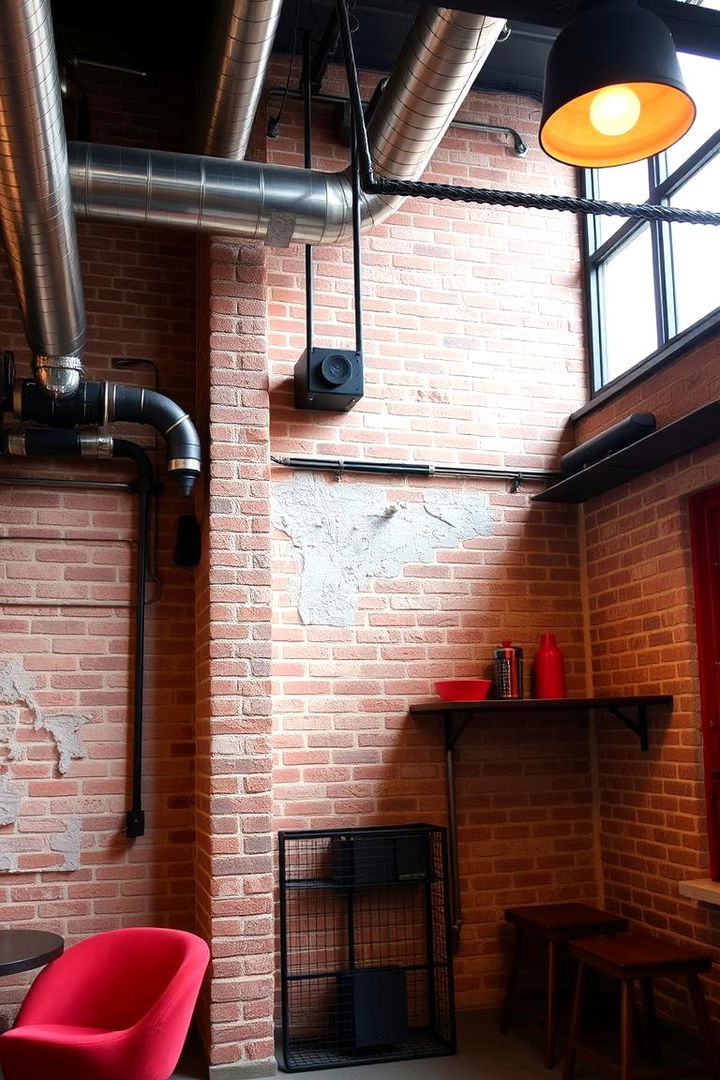 Industrial Charm with a Twist - 22 Black and Red Living Room Ideas