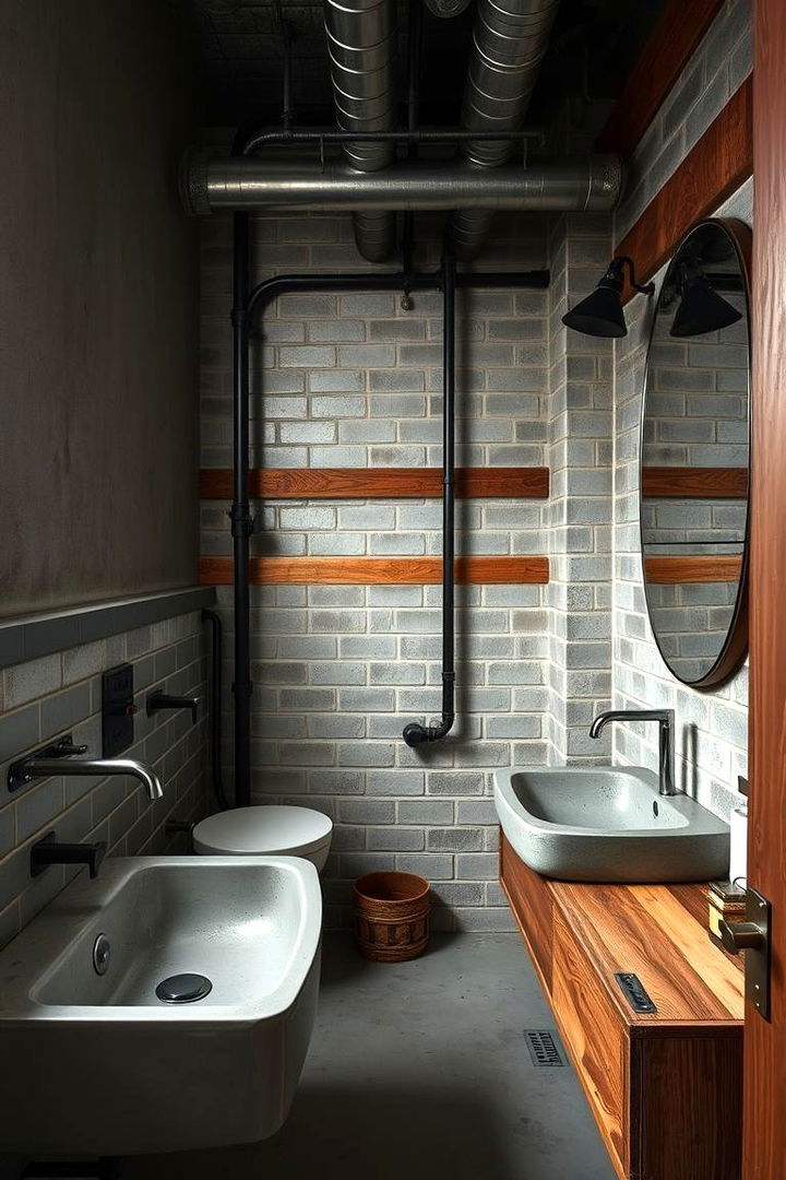 Industrial Chic - 22 Primary Bathroom Ideas