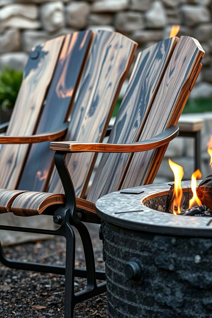 Industrial Chic - 22 Fire Pit Chair Ideas