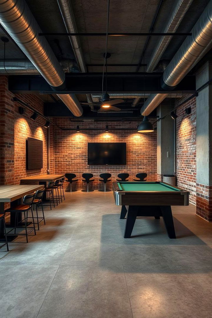 Industrial Chic - 22 Game Room Paint Ideas