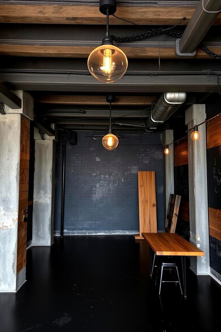 Industrial Chic Appeal - 22 Black Room Ideas