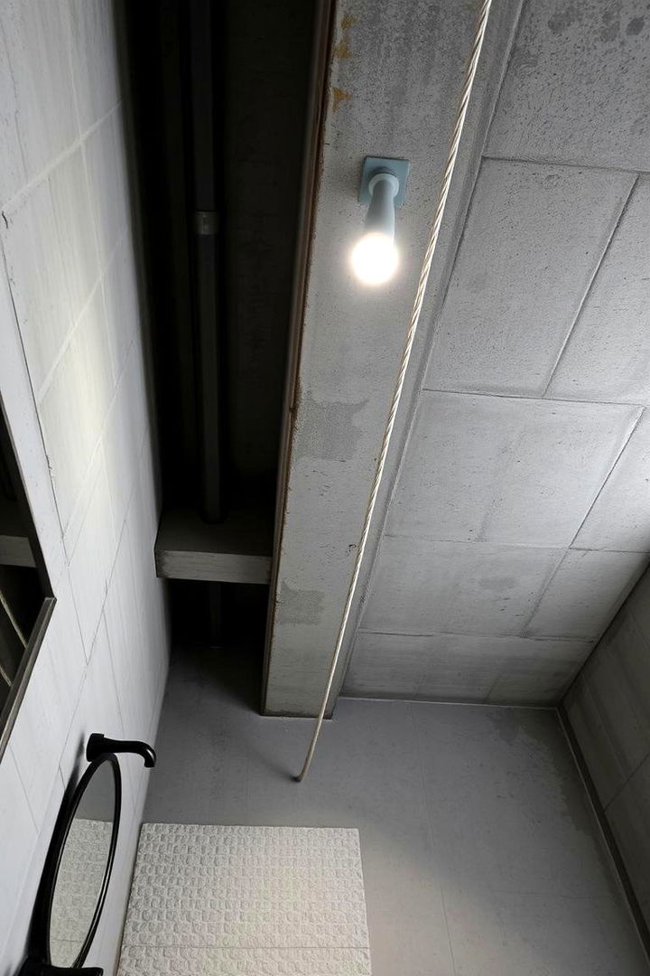 Industrial Chic Atmosphere - 22 Bathroom Ceiling Ideas