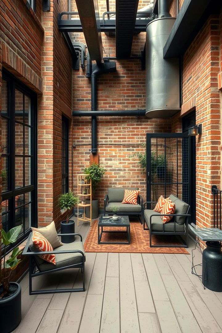 Industrial Chic Balcony - 22 Loft Balcony Ideas