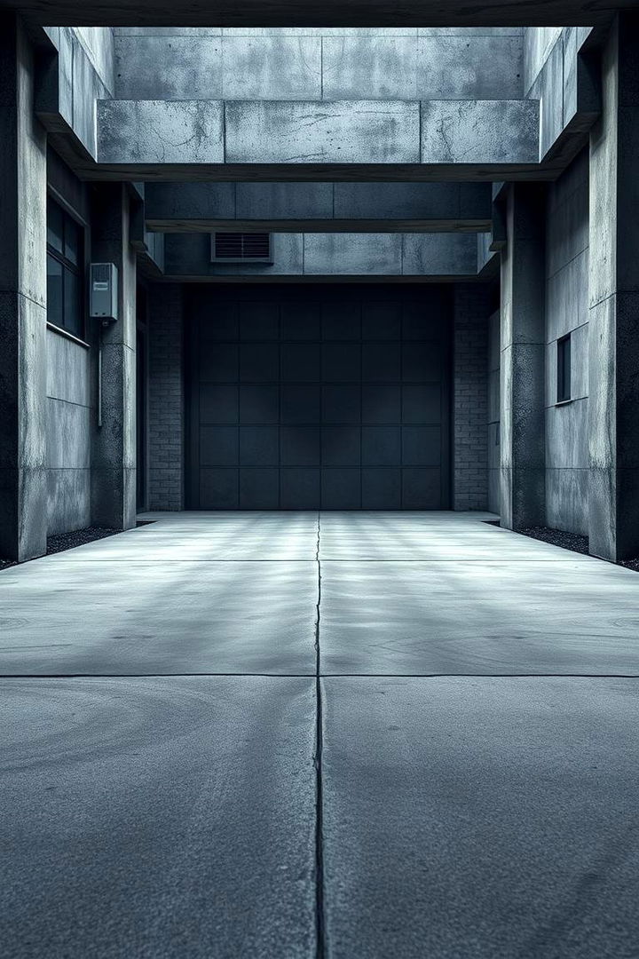 Industrial Chic Concrete - 22 Concrete Driveway Ideas
