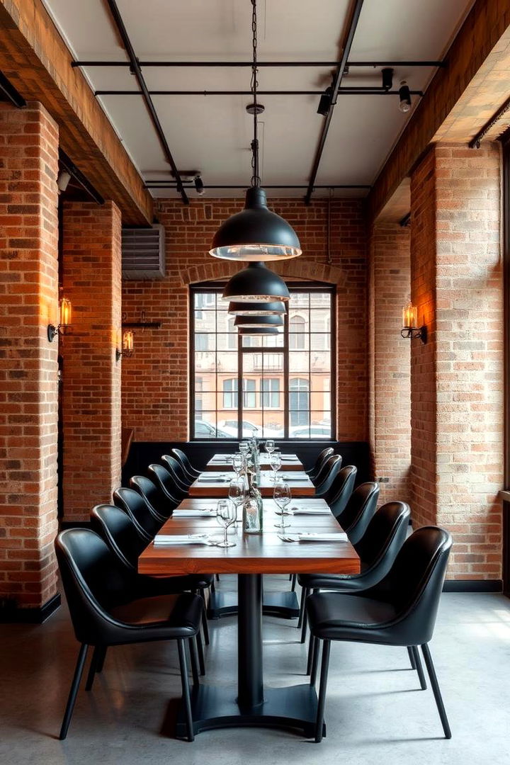 Industrial Chic Dining - 22 Modern Dining Room Ideas