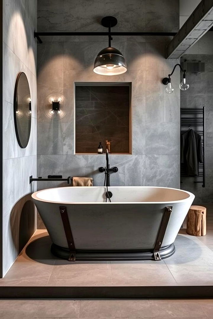 Industrial Chic Drop in Tub - 22 Drop in Tub Ideas