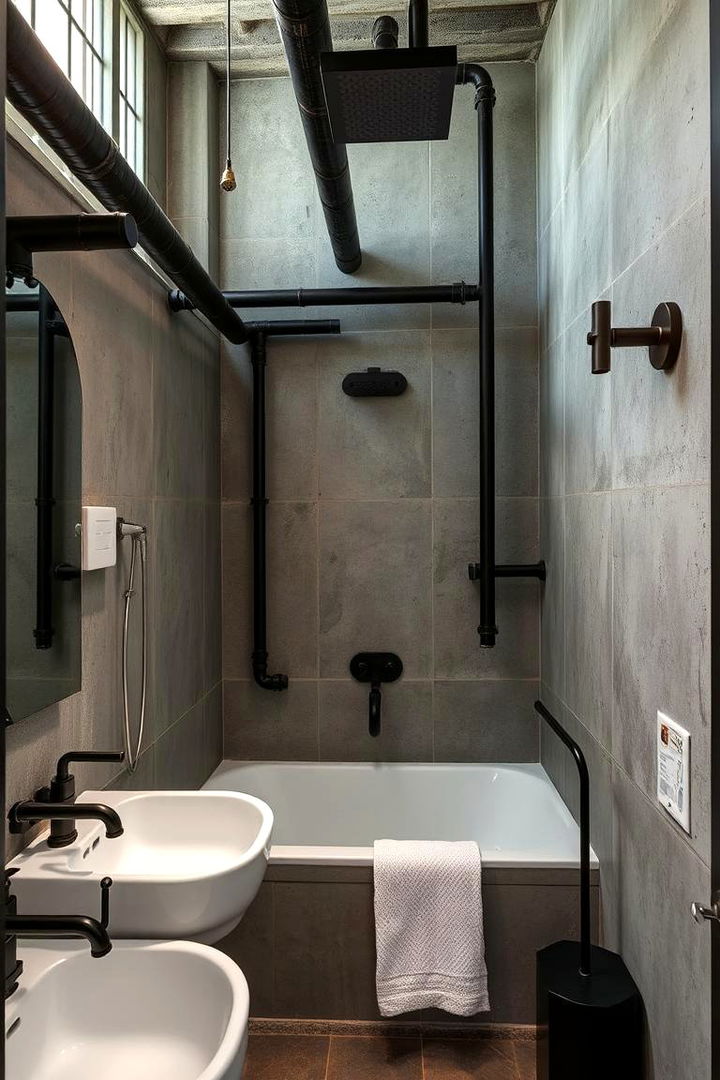 Industrial Chic Elements for Urban Appeal - 22 Bathroom Remodel Ideas