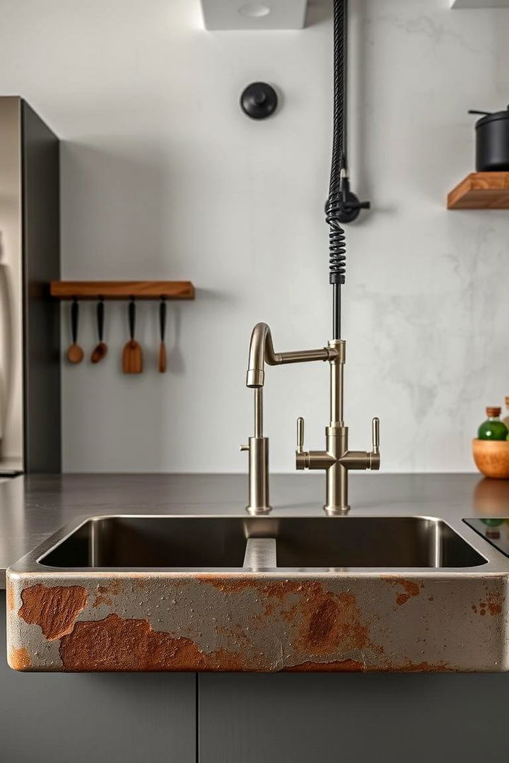 Industrial Chic Finishes - 22 Kitchen Sink Ideas