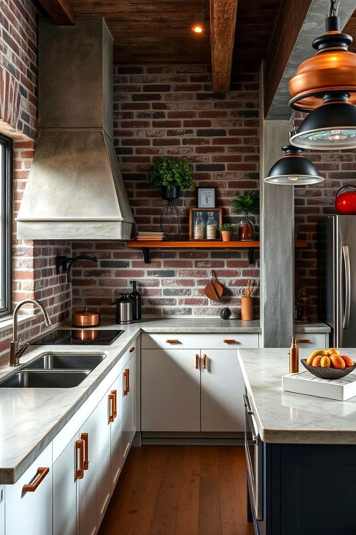 Industrial Chic Fusion - 22 black and copper kitchen ideas