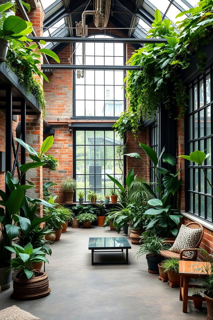 Industrial Chic Greenroom - 22 Greenhouse Room Ideas