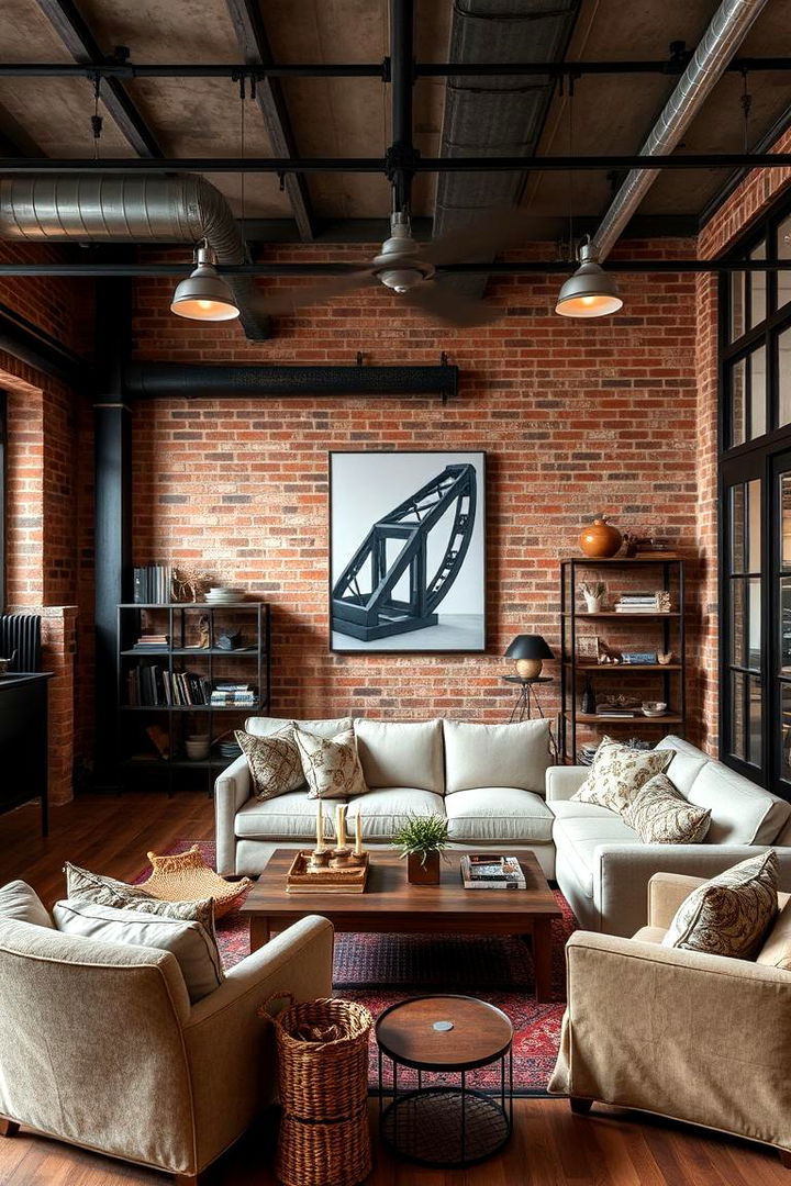Industrial Chic Living - 22 Living Room Layout Ideas