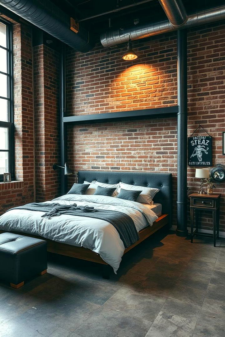 Industrial Chic Loft Bedroom - 22 Loft Bedroom Ideas
