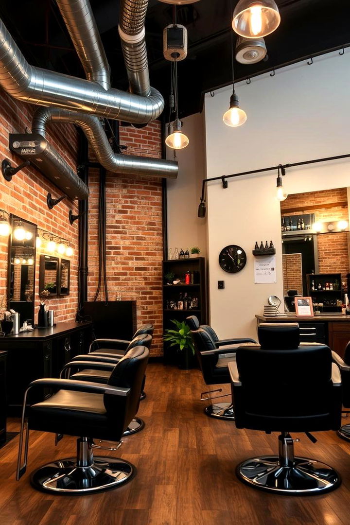 Industrial Chic Salon - 22 Salon Interior Design Ideas