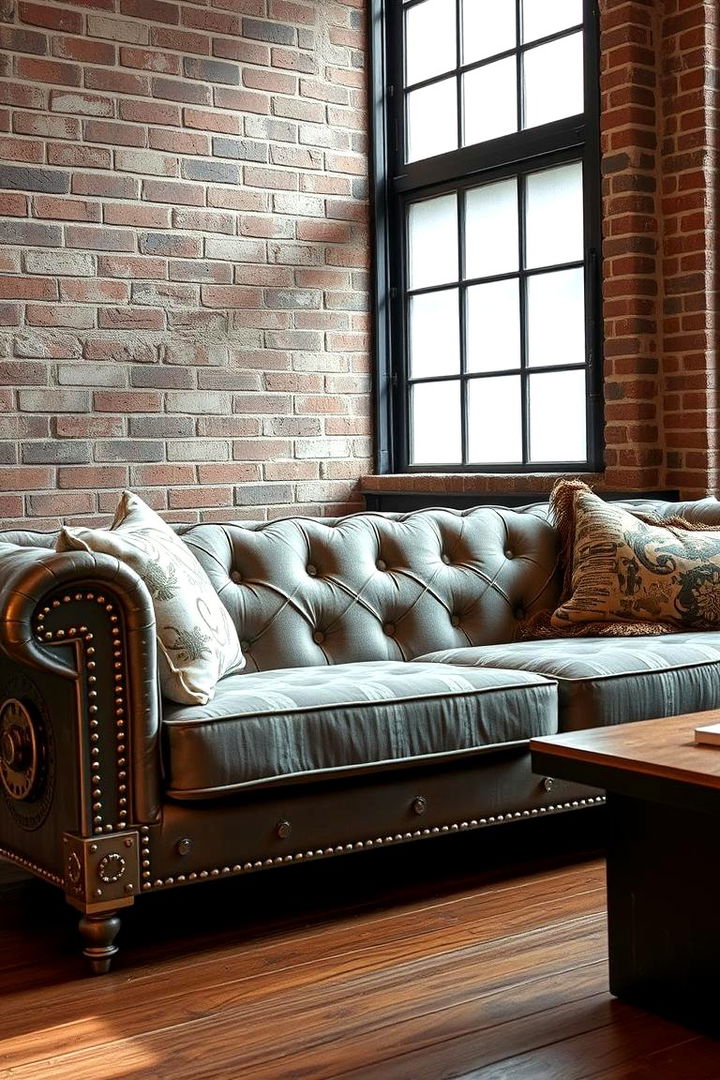 Industrial Chic Sofa - 22 Living Room Couch Ideas