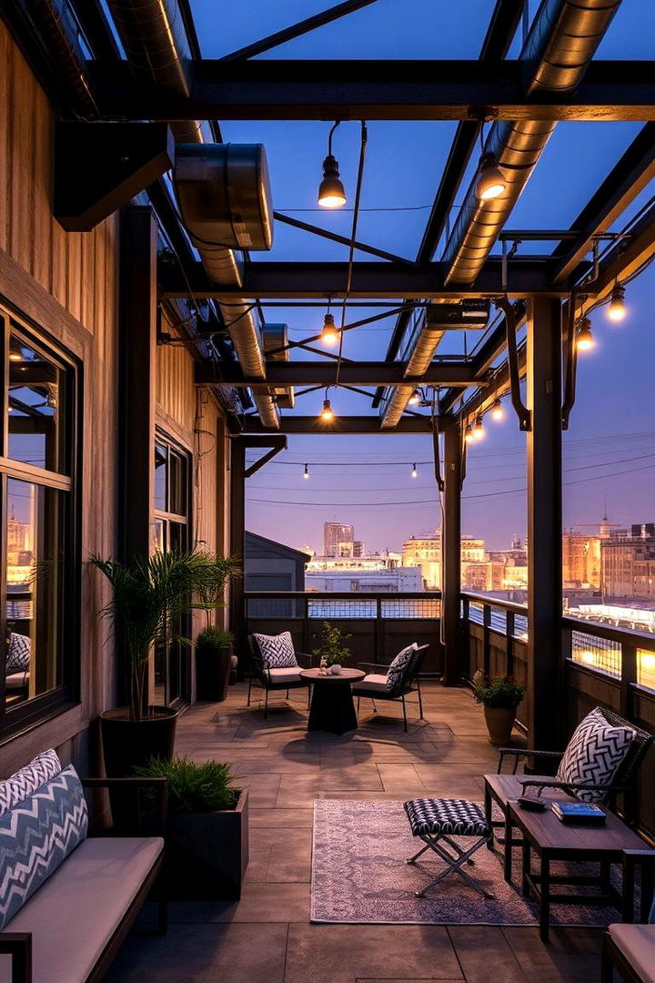 Industrial Chic Style - 22 Rooftop Deck Ideas