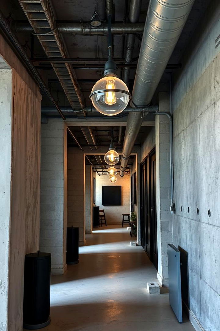 Industrial Chic Textures - 22 Black and White Hallway Ideas
