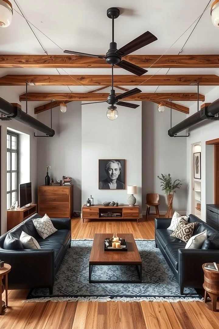 Industrial Chic Touches - 22 Korean Living Room Ideas
