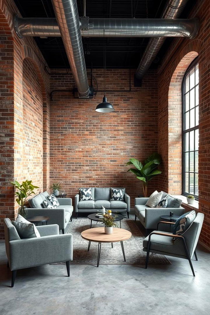 Industrial Chic Touches - 22 Grey and White Living Room Ideas