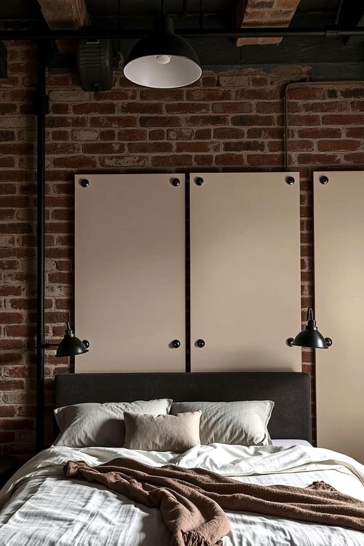 Industrial Chic in Cream and Black - 22 Cream and Black Bedroom Ideas