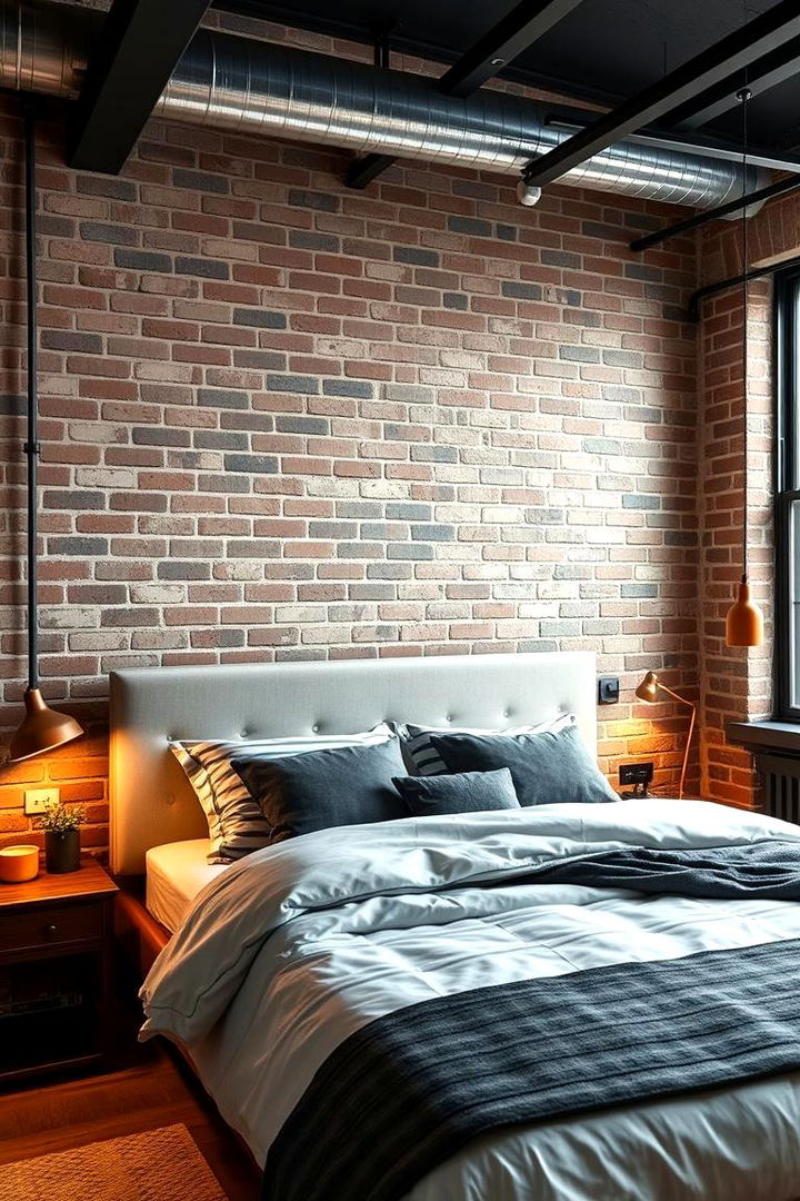 Industrial Chic in Dark Blue - 22 Dark Blue Bedroom Ideas
