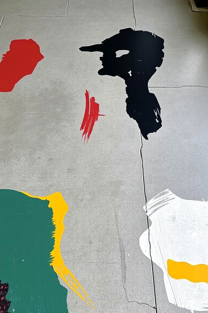 Industrial Concrete Art - 22 Painted Floor Ideas