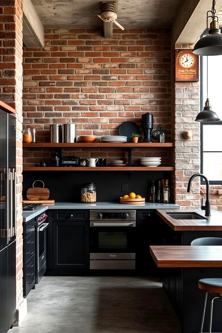 Industrial Edge - 22 Kitchens With Black Cabinets