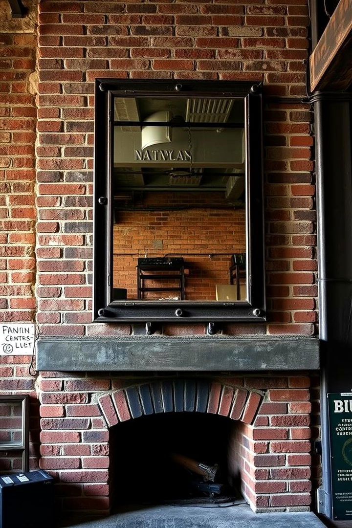 Industrial Edge - 22 Mirror Over Fireplace Ideas