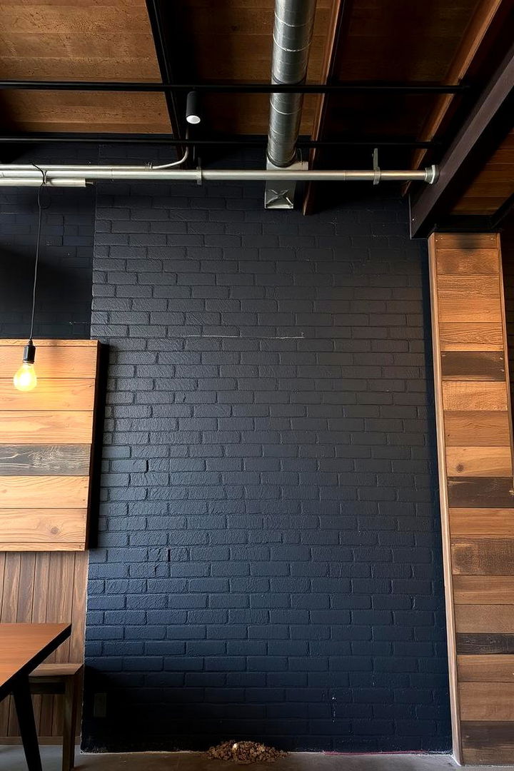 Industrial Edge Style - 22 Black Accent Wall Bedroom Ideas