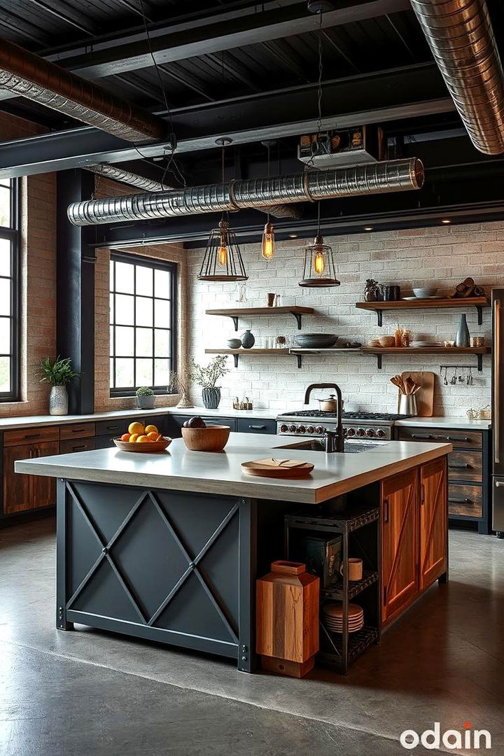 Industrial Edge Style - 22 kitchen island decor ideas