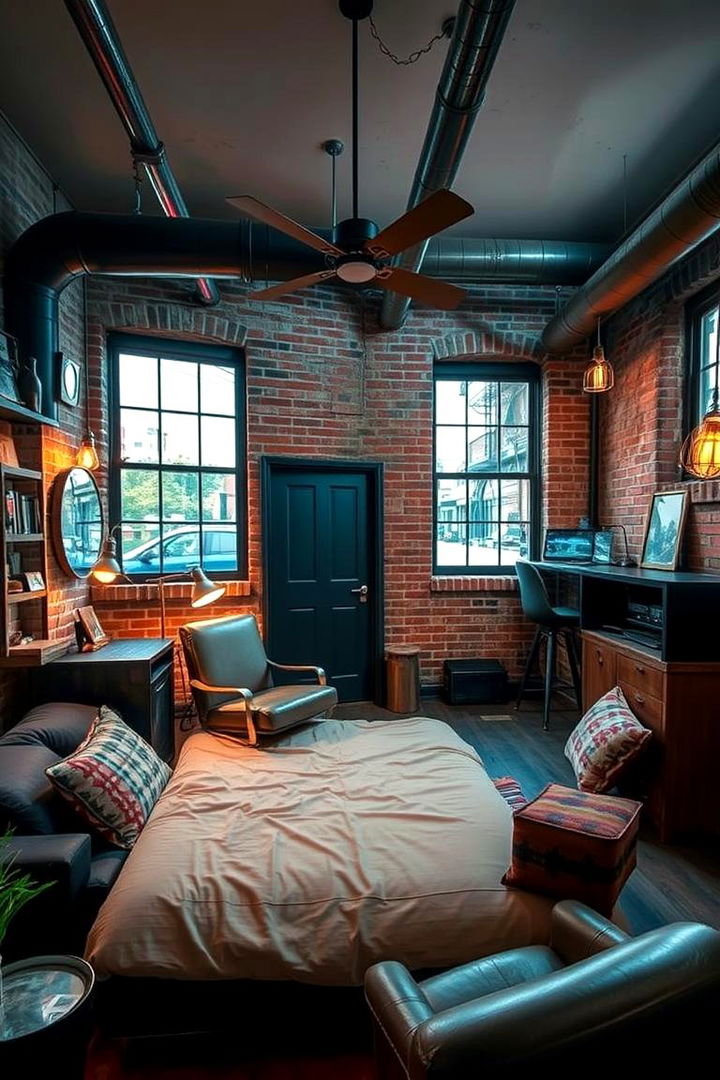 Industrial Edge with Urban Vibes - 22 Teen Bedroom Ideas