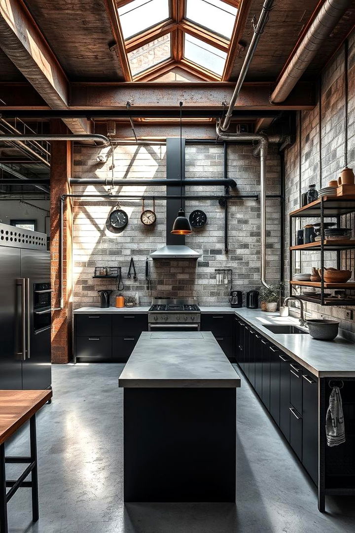 Industrial Elements - 22 Eclectic Kitchen Ideas