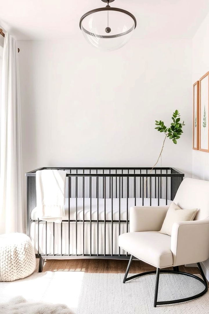 Industrial Elements with a Soft Twist - 22 Minimalist Nursery Ideas