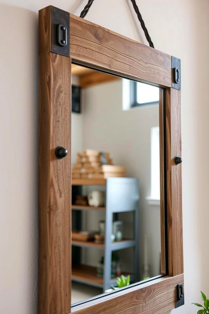 Industrial Farmhouse Aesthetics - 22 Farmhouse Bathroom Mirrors Ideas