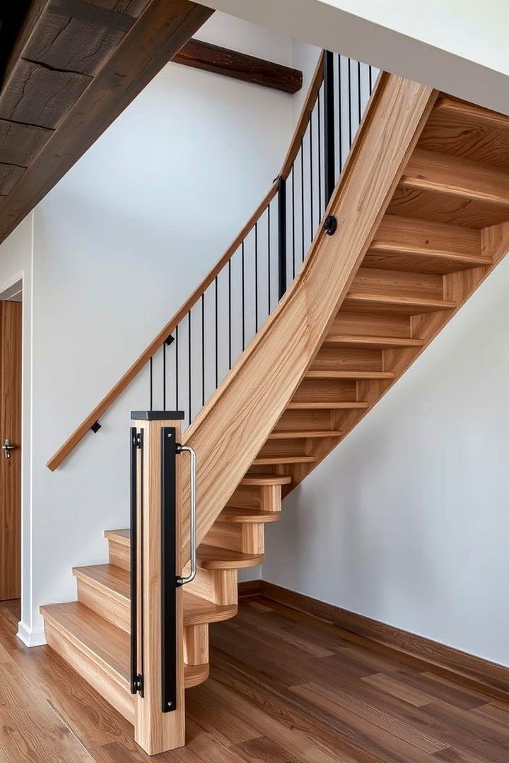 Industrial Fusion - 22 White Oak Staircase Ideas