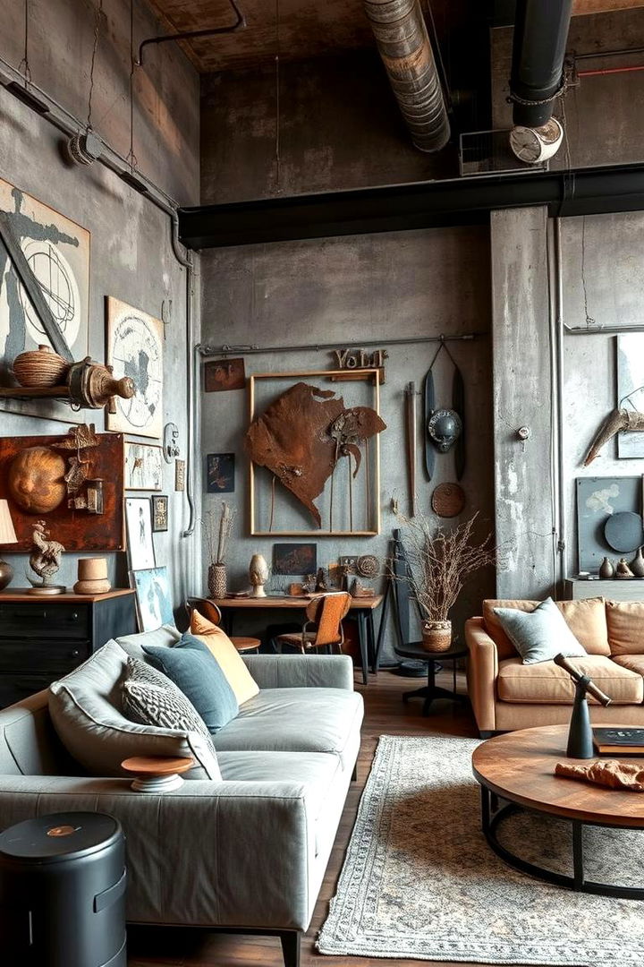 Industrial Inspired Artwork and Decor - 22 Industrial Living Room Ideas
