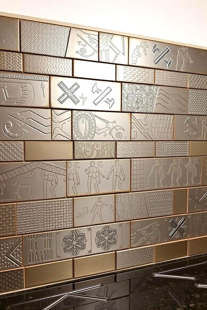 Industrial Inspired Backsplash for Distinctive Style - 22 Industrial Kitchen Ideas