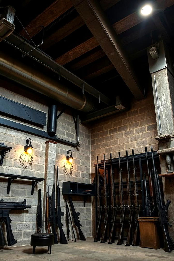 Industrial Inspired Layout - 22 Gun Room Ideas